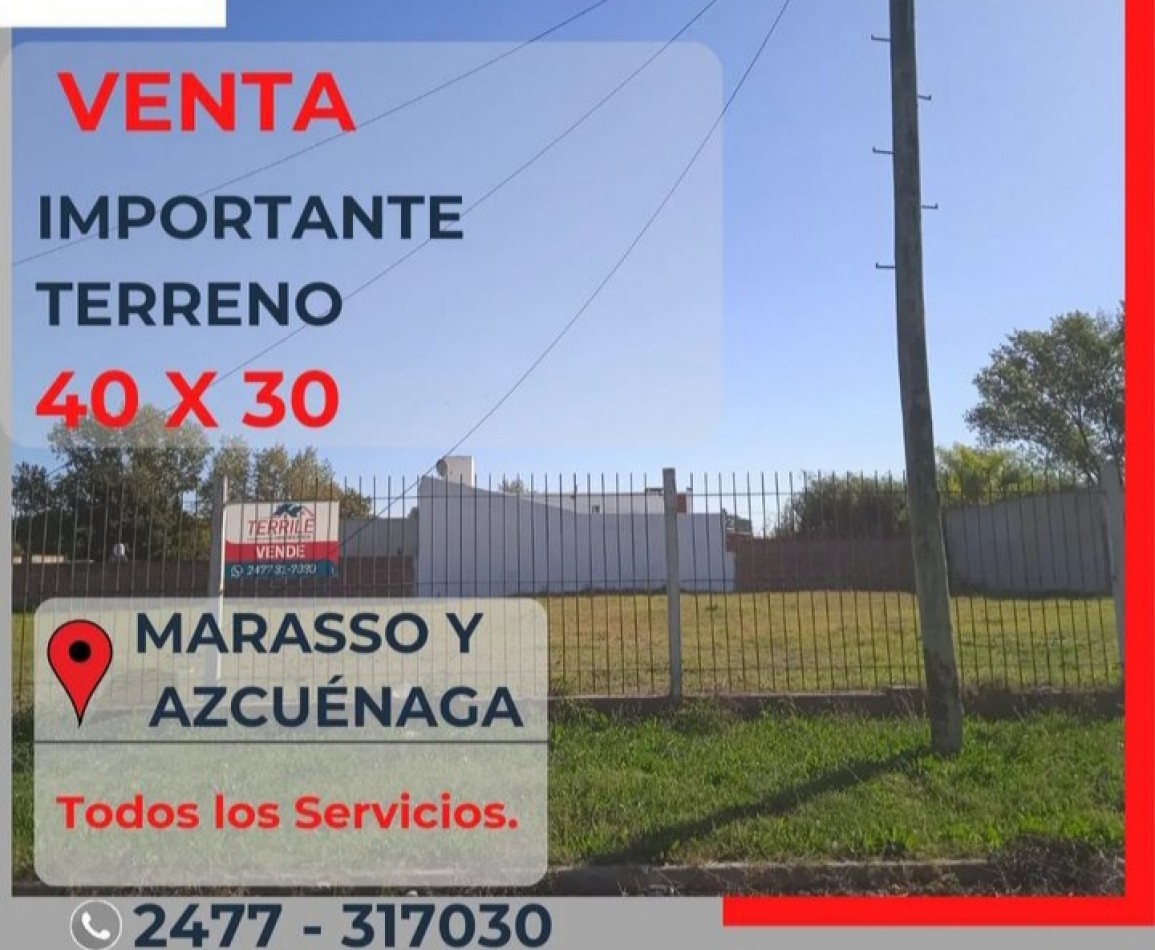 Pergamino Terreno en venta - Marasso y Azcuenaga 