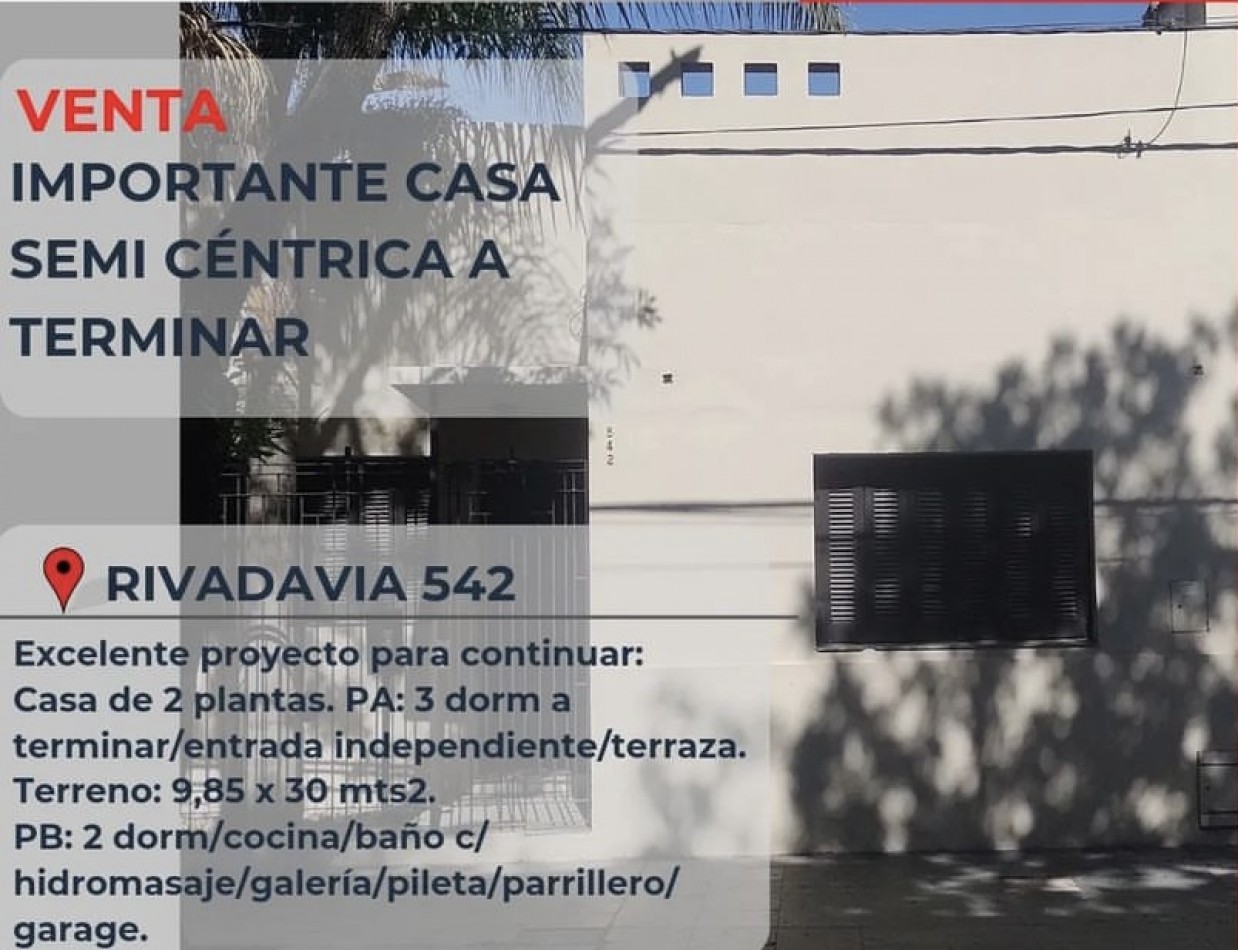 Pergamino Casa de 2 Plantas en venta - Rivadavia al 500