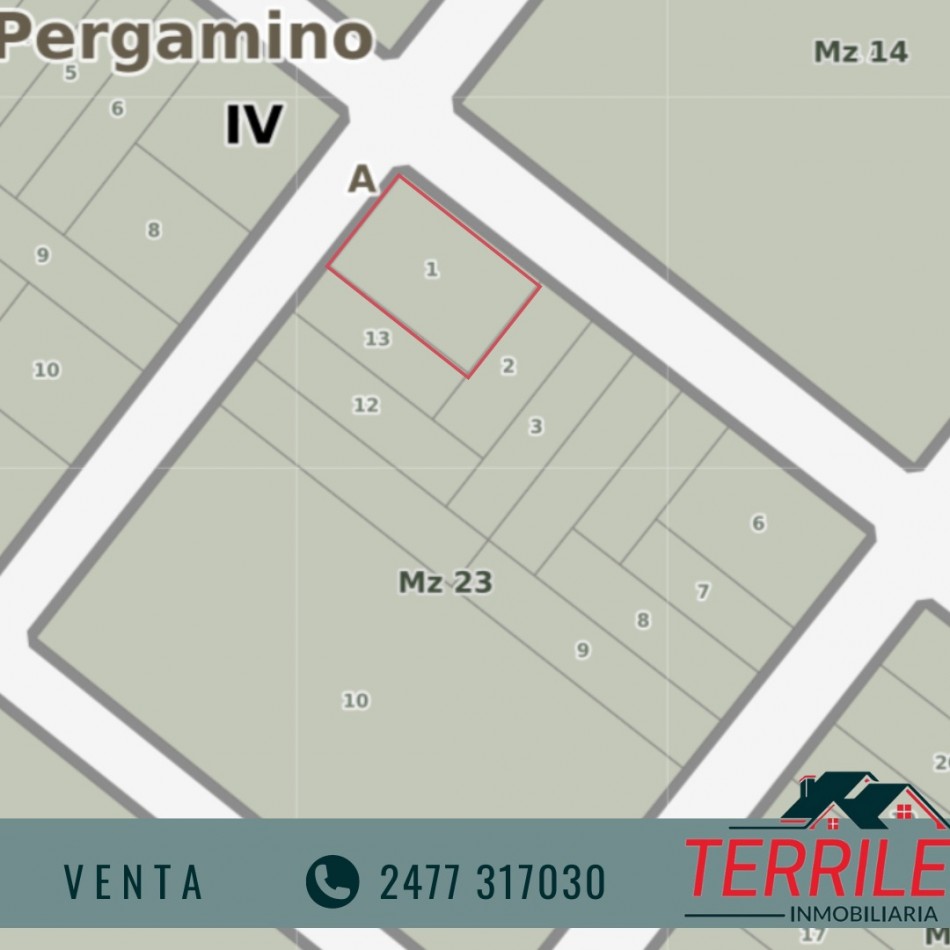 Rancagua Excelentes Terrenos en venta - Calle Mitre y Burgos 