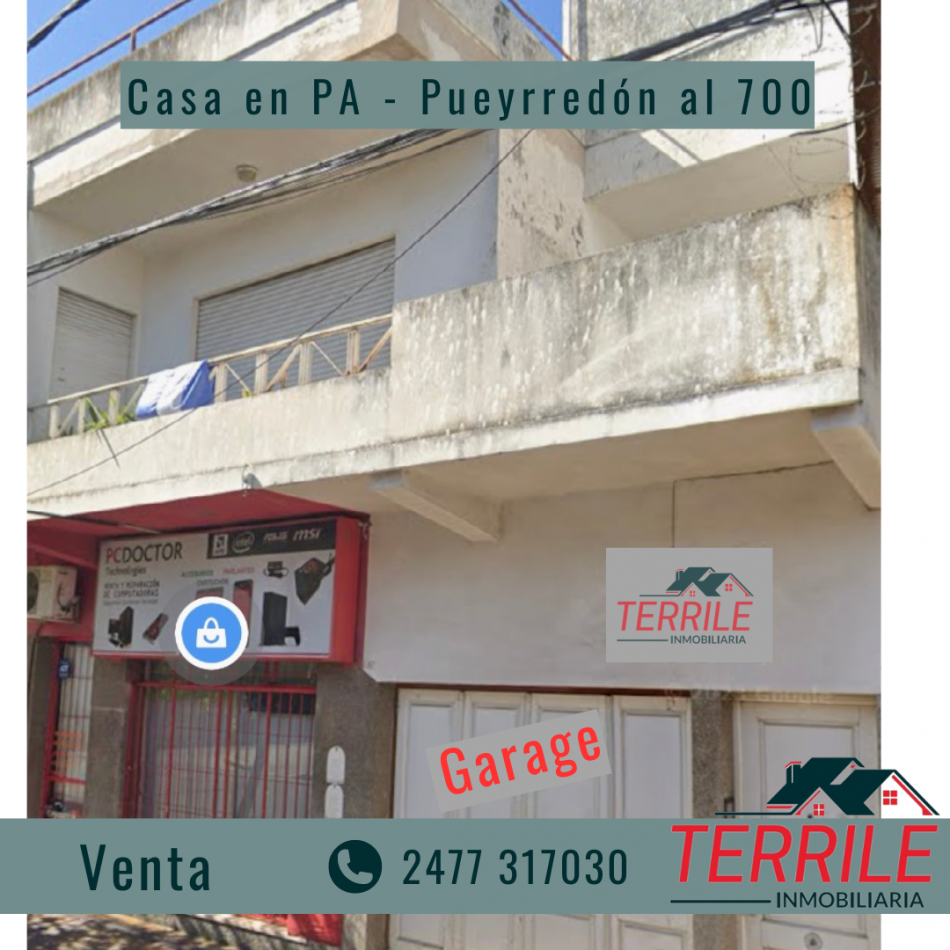 Pergamino Casa en PA en venta  RETASADA  - Zona Centrica - Pueyrredon al 700 