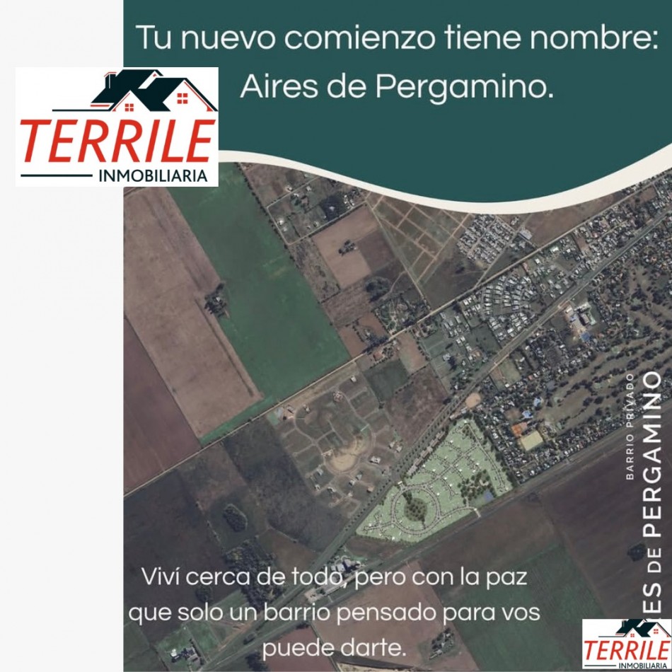 Pergamino Terrenos en venta - Barrio Privado Aires de Pergamino - Av. Pellegrini y Ruta 188 