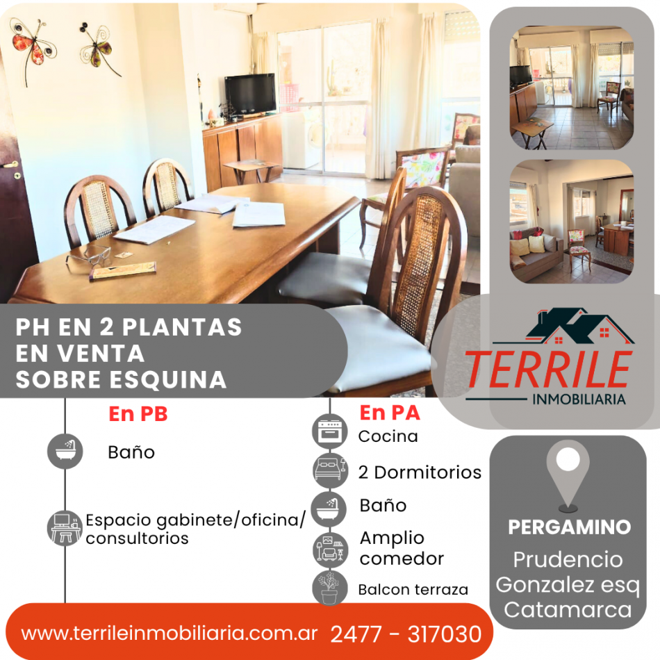 Pergamino PH en 2 Plantas en venta - Prudencio Gonzalez esq. Catamarca 
