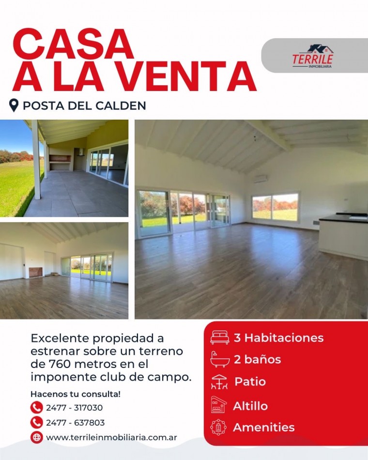 Pergamino Excelente Propiedad de 3 Dorm en venta - Posta del Calden - Ruta 8 - KM 218 