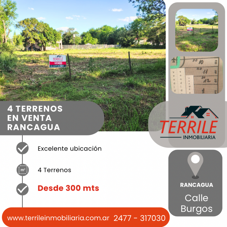 Excelentes Terrenos en venta - Rancagua 