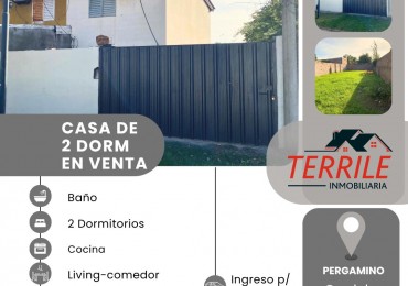 Pergamino Casa 2 Dorm en venta - Cordoba al 1300 
