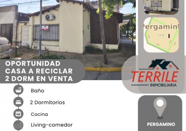 Pergamino Propiedad 2 Dorm a Reciclar en venta - Alberti esq. Lagos 